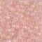 Miyuki 6 Round Seed Bead, 6-155FR, Matte Transparent Light Tea Rose AB, 10 grams